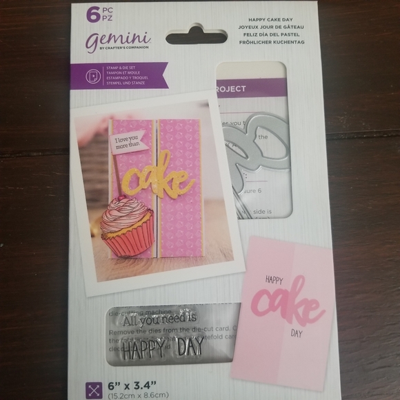 Crafter's Companion "Cake" Stamp & GatefoldDie Set - Picture 1 of 2